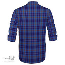 ScotsTee Shop Scottish Bryson Clan Tartan Mens Scottish Jacobite Ghillie Casual Shirt