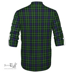 ScotsTee Shop Scottish Campbell of Breadalbane Clan Tartan Mens Scottish Jacobite Ghillie Casual Shirt