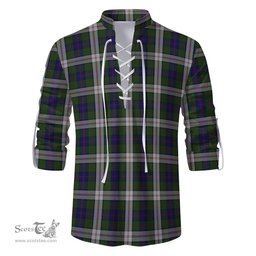 ScotsTee Shop Scottish Blair Dress Clan Tartan Mens Scottish Jacobite Ghillie Casual Shirt
