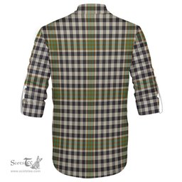 ScotsTee Shop Scottish Burns Check Clan Crest Tartan Mens Scottish Jacobite Ghillie Casual Shirt