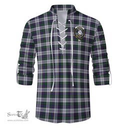 ScotsTee Shop Scottish Campbell of Cawdor Dress Clan Crest Tartan Mens Scottish Jacobite Ghillie Casual Shirt