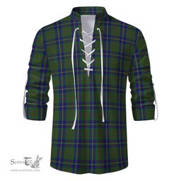 ScotsTee Shop Scottish Cameron of Lochiel Hunting Clan Tartan Mens Scottish Jacobite Ghillie Casual Shirt