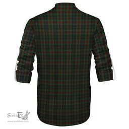 ScotsTee Shop Scottish Carlow County Ireland Clan Tartan Mens Scottish Jacobite Ghillie Casual Shirt