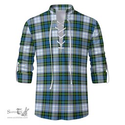 ScotsTee Shop Scottish Campbell Dress Clan Tartan Mens Scottish Jacobite Ghillie Casual Shirt