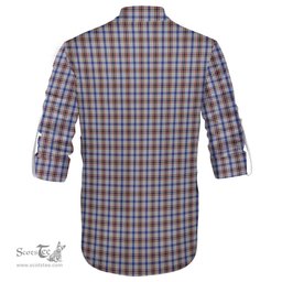 ScotsTee Shop Scottish Boswell Clan Tartan Mens Scottish Jacobite Ghillie Casual Shirt