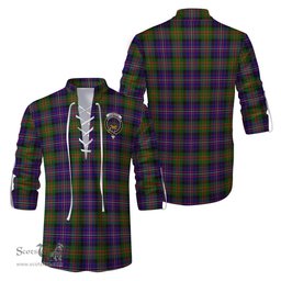 ScotsTee Shop Scottish Cameron of Erracht Modern Clan Crest Tartan Mens Scottish Jacobite Ghillie Casual Shirt
