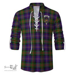 ScotsTee Shop Scottish Cameron of Erracht Modern Clan Crest Tartan Mens Scottish Jacobite Ghillie Casual Shirt