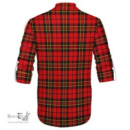 ScotsTee Shop Scottish Brodie Modern Clan Crest Tartan Mens Scottish Jacobite Ghillie Casual Shirt