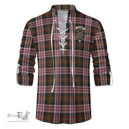 ScotsTee Shop Scottish Carnegie Dress Clan Crest Tartan Mens Scottish Jacobite Ghillie Casual Shirt