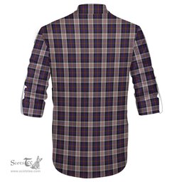 ScotsTee Shop Scottish Cameron of Erracht Dress Clan Tartan Mens Scottish Jacobite Ghillie Casual Shirt