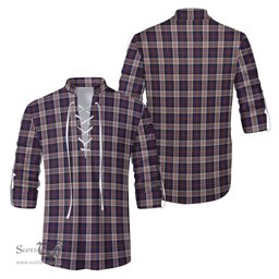 ScotsTee Shop Scottish Cameron of Erracht Dress Clan Tartan Mens Scottish Jacobite Ghillie Casual Shirt