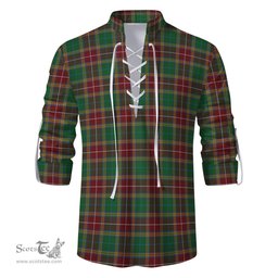 ScotsTee Shop Scottish Baxter Clan Tartan Mens Scottish Jacobite Ghillie Casual Shirt