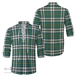 ScotsTee Shop Scottish Cape Breton Island Canada Clan Tartan Mens Scottish Jacobite Ghillie Casual Shirt