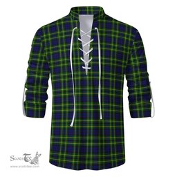 ScotsTee Shop Scottish Campbell of Breadalbane Modern Clan Tartan Mens Scottish Jacobite Ghillie Casual Shirt