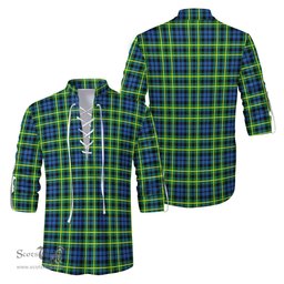 ScotsTee Shop Scottish Campbell of Breadalbane Ancient Clan Tartan Mens Scottish Jacobite Ghillie Casual Shirt