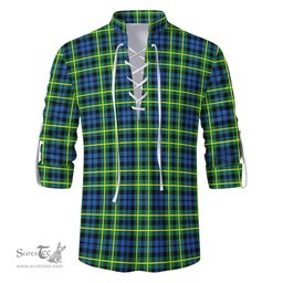 ScotsTee Shop Scottish Campbell of Breadalbane Ancient Clan Tartan Mens Scottish Jacobite Ghillie Casual Shirt