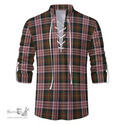 ScotsTee Shop Scottish Carnegie Dress Clan Tartan Mens Scottish Jacobite Ghillie Casual Shirt