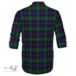 ScotsTee Shop Scottish Calder Modern Clan Tartan Mens Scottish Jacobite Ghillie Casual Shirt