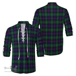 ScotsTee Shop Scottish Calder Modern Clan Tartan Mens Scottish Jacobite Ghillie Casual Shirt
