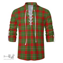 ScotsTee Shop Scottish Callander Modern Clan Tartan Mens Scottish Jacobite Ghillie Casual Shirt