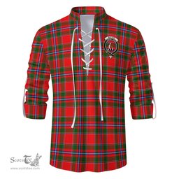 ScotsTee Shop Scottish Butter Clan Crest Tartan Mens Scottish Jacobite Ghillie Casual Shirt