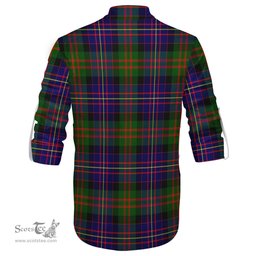 ScotsTee Shop Scottish Chalmers Modern Clan Crest Tartan Mens Scottish Jacobite Ghillie Casual Shirt