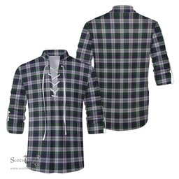ScotsTee Shop Scottish Campbell of Cawdor Dress Clan Tartan Mens Scottish Jacobite Ghillie Casual Shirt
