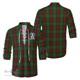 ScotsTee Shop Scottish Blackstock Hunting Clan Crest Tartan Mens Scottish Jacobite Ghillie Casual Shirt