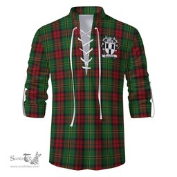 ScotsTee Shop Scottish Blackstock Hunting Clan Crest Tartan Mens Scottish Jacobite Ghillie Casual Shirt
