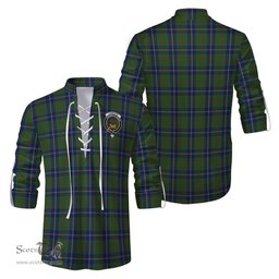 ScotsTee Shop Scottish Cameron of Lochiel Hunting Clan Crest Tartan Mens Scottish Jacobite Ghillie Casual Shirt