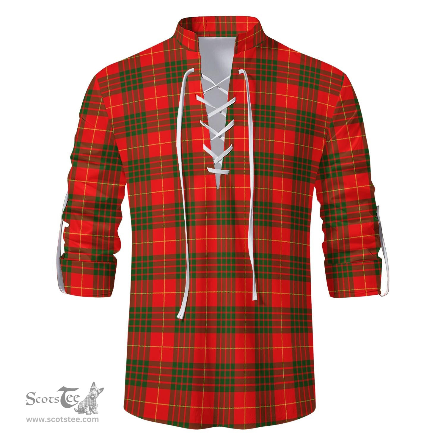 ScotsTee Shop Scottish Cameron Modern Clan Tartan Mens Scottish Jacobite Ghillie Casual Shirt