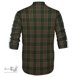 ScotsTee Shop Scottish Fitzsimmons Clan Tartan Mens Scottish Jacobite Ghillie Casual Shirt