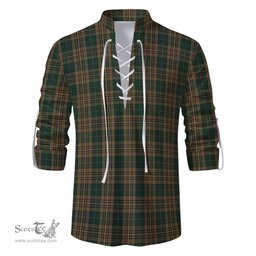 ScotsTee Shop Scottish Fitzsimmons Clan Tartan Mens Scottish Jacobite Ghillie Casual Shirt
