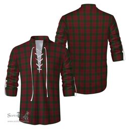 ScotsTee Shop Scottish Denny Hunting Clan Tartan Mens Scottish Jacobite Ghillie Casual Shirt