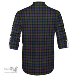 ScotsTee Shop Scottish Fleming Clan Tartan Mens Scottish Jacobite Ghillie Casual Shirt