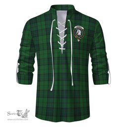 ScotsTee Shop Scottish Dunbar Hunting Clan Crest Tartan Mens Scottish Jacobite Ghillie Casual Shirt