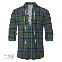 ScotsTee Shop Scottish Cochrane Ancient Clan Tartan Mens Scottish Jacobite Ghillie Casual Shirt
