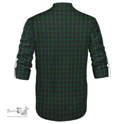 ScotsTee Shop Scottish Elphinstone Clan Tartan Mens Scottish Jacobite Ghillie Casual Shirt