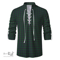 ScotsTee Shop Scottish Elphinstone Clan Tartan Mens Scottish Jacobite Ghillie Casual Shirt