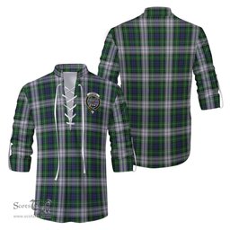 ScotsTee Shop Scottish Forbes Dress Clan Crest Tartan Mens Scottish Jacobite Ghillie Casual Shirt