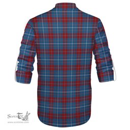 ScotsTee Shop Scottish Frame Clan Tartan Mens Scottish Jacobite Ghillie Casual Shirt
