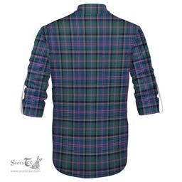ScotsTee Shop Scottish Cooper Clan Tartan Mens Scottish Jacobite Ghillie Casual Shirt