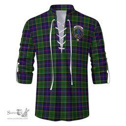 ScotsTee Shop Scottish Forsyth Modern Clan Crest Tartan Mens Scottish Jacobite Ghillie Casual Shirt