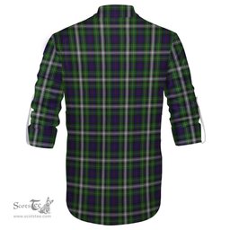 ScotsTee Shop Scottish Farquharson Dress Clan Tartan Mens Scottish Jacobite Ghillie Casual Shirt