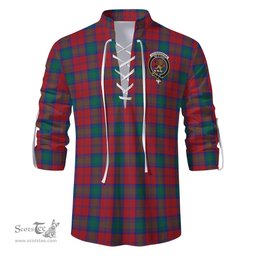 ScotsTee Shop Scottish Fotheringham Modern Clan Crest Tartan Mens Scottish Jacobite Ghillie Casual Shirt