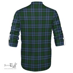 ScotsTee Shop Scottish Forsyth Clan Tartan Mens Scottish Jacobite Ghillie Casual Shirt
