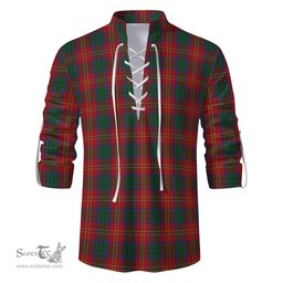 ScotsTee Shop Scottish Connolly Dress Clan Tartan Mens Scottish Jacobite Ghillie Casual Shirt