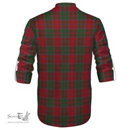 ScotsTee Shop Scottish Drummond Clan Tartan Mens Scottish Jacobite Ghillie Casual Shirt