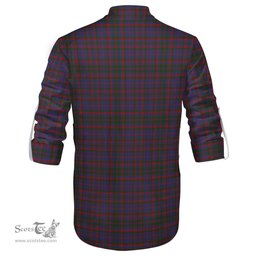 ScotsTee Shop Scottish Cumming Clan Tartan Mens Scottish Jacobite Ghillie Casual Shirt