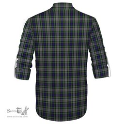ScotsTee Shop Scottish Davidson of Tulloch Dress Clan Tartan Mens Scottish Jacobite Ghillie Casual Shirt